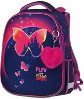 Berlingo Ранец "Magic butterfly с дождевиком"+ дождевик Berlingo 37*28*16 см