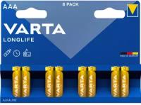 Батарейка AAA щелочная Varta LR3-8BL Longlife в блистере 8шт