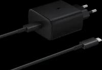 Зарядное сетевое устройство для Samsung с кабелем USB Type-C 45 W/Адаптер питания Super Fast Charging/Быстрая зарядка 45Вт/Черная