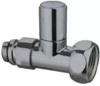 Кран для полотенцесушителя Gappo, прямой, хром,1/2"Мx3/4"F G475.0405