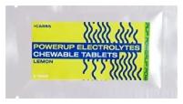 Жевательные солевые таблетки POWERUP Electrolytes Chewable Лимон 3 шт