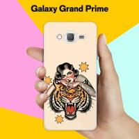 Силиконовый чехол на Samsung Galaxy Grand Prime Тигр / для Самсунг Галакси Гранд Прайм