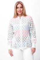Пиджак Текстильная Мануфактура, размер 48, белый, серый