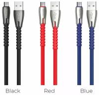 Кабель USB HOCO U58 Core USB - MicroUSB, 2.4А, 1.2 м, красный