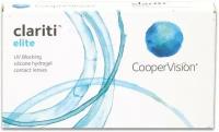 Контактные линзы CooperVision clariti elite (6 линз) -1.00 8.6, ежемесячные, прозрачные