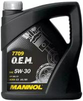 Масло моторное mannol 7709 o.e.m. for toyota lexus 5w-30 синтетическое 4 л 1197