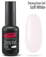 Гель конструирующий Стронг Айрон нежно-белый 8мл/ UV/LED Strong iron gel soft white PNB 8 ml