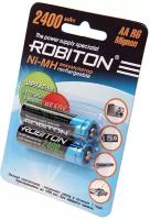 Robiton Аккумулятор Robiton Ni-MH AA 2400mAh BL2, 2шт (RTU2400MHAA-2)