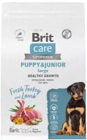 Brit Care Dog Puppy&Junior L с индейкой и ягненком для щенков крупных пород, Здоровый рост и развитие, 1,5кг