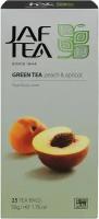 Чай зелёный JAF TEA Green Peach & Apricot с ароматом персика и абрикоса, 25 пак