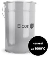 Эмаль термостойкая Elcon Max Therm, до +1000 °С, 0,4 кг, черная