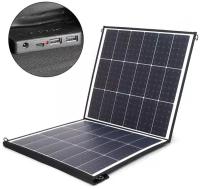 Солнечная батарея TOP-SOLAR-100 100W 18V DC, Type-C PD 60W, USB QC3.0 18W, USB 12W, влагозащищенная, складная на 2 секции