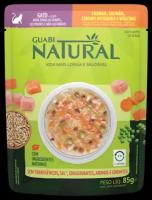 Guabi Natural Cat для взрослых кошек курица, лосось, цельнозерновые злаки и овощи 85г (18 паучей)