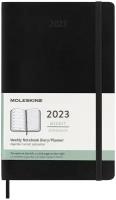 Еженедельник Moleskine "Classic WKNT Large Soft", черный, 144 страницы, 130х210 мм