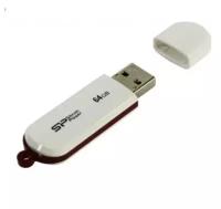 Флеш Диск Silicon Power 64Gb LuxMini 320 SP064GBUF2320V1W USB2.0 белый