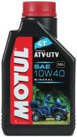 Масло моторное для квадроциклов 10W40 MOTUL 1л минеральное ATV-UTV 4T