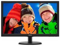 Монитор 21.5" PHILIPS 223V5LSB2 (10/62) Black (LED, LCD, Wide, 1920x1080, 5 ms, 90°/65°, 200 cd/m, 10M:1)