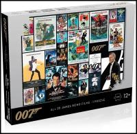 Пазл Winning Moves 1000 деталей: James Bond 007 / Джеймс Бонд Постеры из фильмов (WM01313-ML1-6)