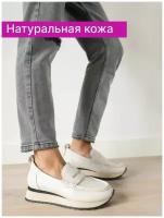 Лоферы женские натуральная кожа туфли кожаные, Reversal, 22KA-0069R/461-39