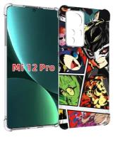 Чехол MyPads Persona 5 art для Xiaomi 12S Pro задняя-панель-накладка-бампер