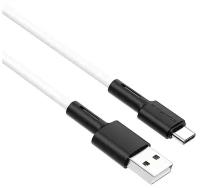 Кабель USB - Type-C Borofone BX31, Soft, 1.0м, цвет белый