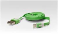 Кабель цветной Lightning для подключения к USB Apple iPhone X, iPhone 8 Plus, iPhone 7 Plus, iPhone 6 Plus, iPad, iPod. MD818ZM/A, MD819ZM/A. Зеленый
