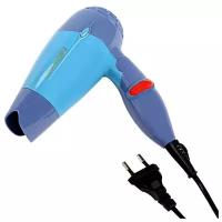 Фен для волос Luazon Home LF-23, 800 Вт, 2 скорости, 1 температурный режим, голубой
