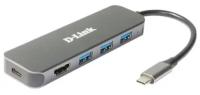 Док-станция с разъемом D-link USB Type-C DUB-2333/A1A