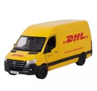 Машинка металлическая инерционная Mercedes-Benz Sprinter DHL Edition 1:48 Kinsmart (KT5429D)