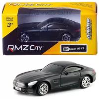 Машина металлическая RMZ City 1:64 Mercedes-Benz GT S AMG 2018, без механизмов, серый матовый цвет