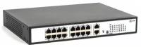 2024 SKAT PoE-16E-2G коммутатор PoE Plus, мощность 250Вт, порты: 16-Ethernet, 2-Uplink