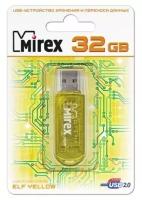 Флешка Mirex Elf Yellow 32 Гб usb 2.0 Flash Drive - желтый