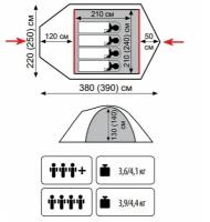 Палатка Tramp «Camp 4»