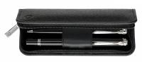 Кожаный чехол на молнии для двух ручек Pelikan TGX2E Black Top-Grain (PL958025)