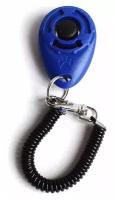 Кликер для дрессировки собак на браслете с карабином, Bentfores (темно-синий, 33109)