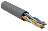 Кабель витая пара U/UTP кат.5E 4х2х24AWG solid LSZH сер. (м) ITK LC1-C5E04-121