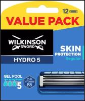 Wilkinson Sword / Schick Hydro5 Skin Protection / Сменные кассеты для бритья, 12 шт