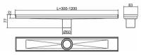 Душевой лоток RGW Shower Drain SDR-02-Q 21210212-02 с решеткой под плитку