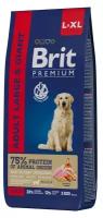 Brit Premium Dog Adult Large and Giant 2шт по 8кг курица сухой для взрослых собак крупных и гигантских пород