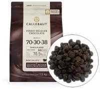 Шоколад Callebaut 70-30-38 горький 70,5% какао. Заводская упаковка 2,5 кг