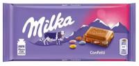 Шоколад молочный Milka Confetti / Милка Конфети 100гр. (Германия)