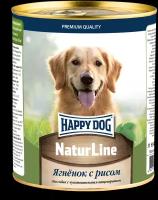 Консервы для собак Happy Dog ягненок и рис natur line 970г 72235