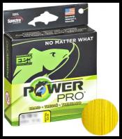 Плетеный шнур POWER PRO HI-VIS YELLOW 92м. 0.19мм