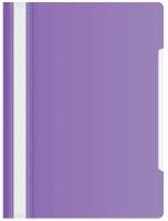 Скоросшиватель Бюрократ с прозрачным верхним листом, А4, фиолетовый (в упаковке 20 штук)