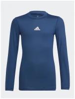 Белье футболка подростковая Adidas Techfit H23153, р-р 152-164 см, Синий