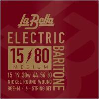 Струны для электрогитары LA BELLA BARITONE BGE-M - (15-19-30W-44-56-80)