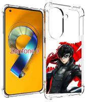 Чехол MyPads Persona 5 для Asus Zenfone 9 (AI2202) задняя-панель-накладка-бампер