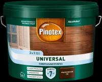 Универсальная пропитка на водной основе 2в1 для древесины Pinotex Universal полуматовая (9л) индонезийский тик