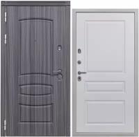 Дверь входная металлическая DIVA 42 2050x860 Левая Сандал серый - Д13 Белый Софт, тепло-шумоизоляция, антикоррозийная защита для квартиры
