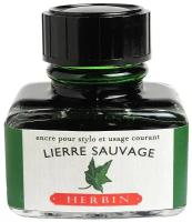 Чернила Herbin Lierre sauvage для перьевых ручек, зеленый, 30 мл